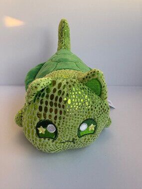 Aphmau MeeMeows Turtle Cat Plush 6 inch Under the Sea Sparkle Green